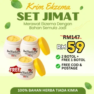 KRIM EKZEMA - SET JIMAT (3 BOTOL)